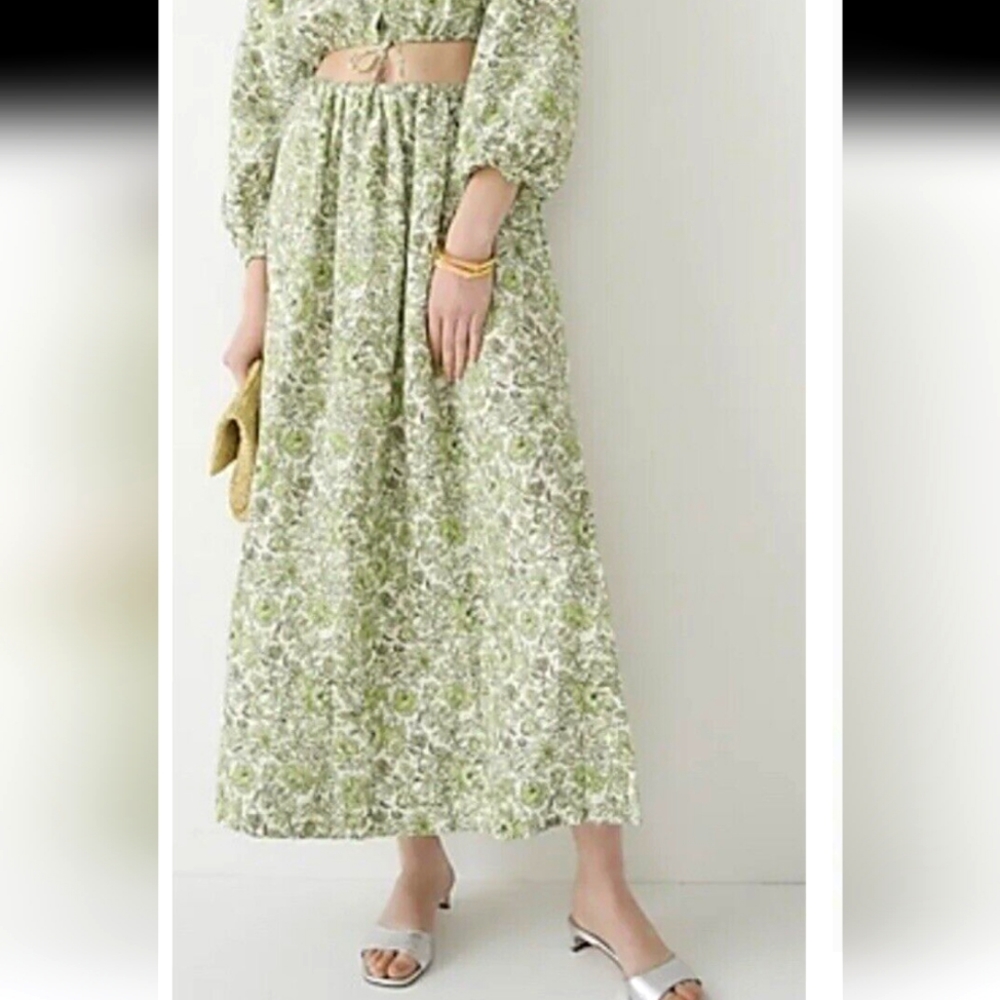 J. Crew linen maxi skirt NWT